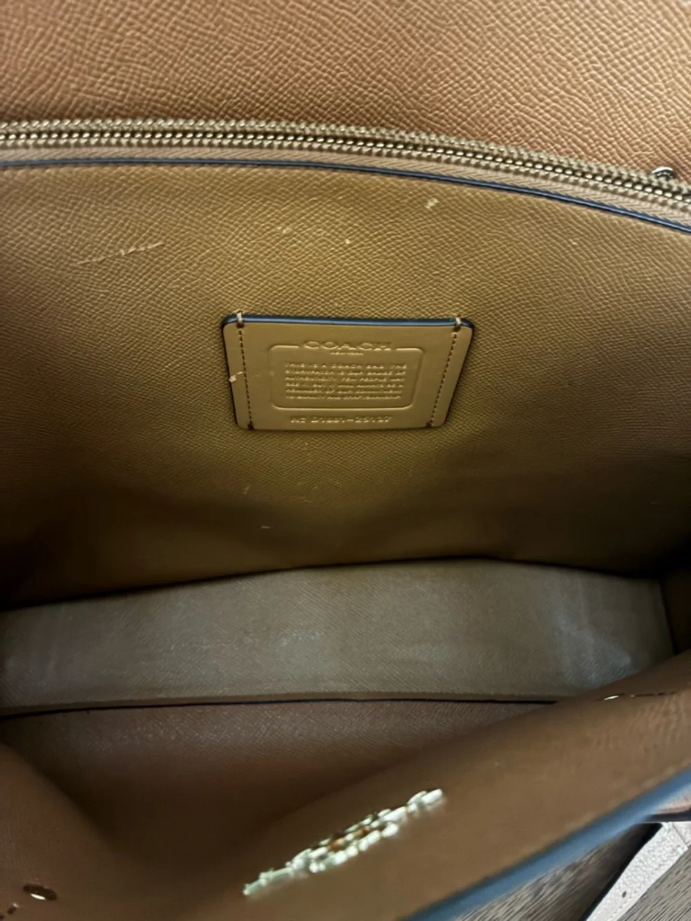 Coach Pebbled Leather Tote - Picture 6 of 11